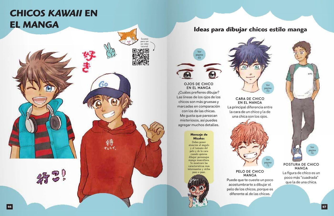 Libro Como dibujar Manga Kawaii - PERSONAJES-5