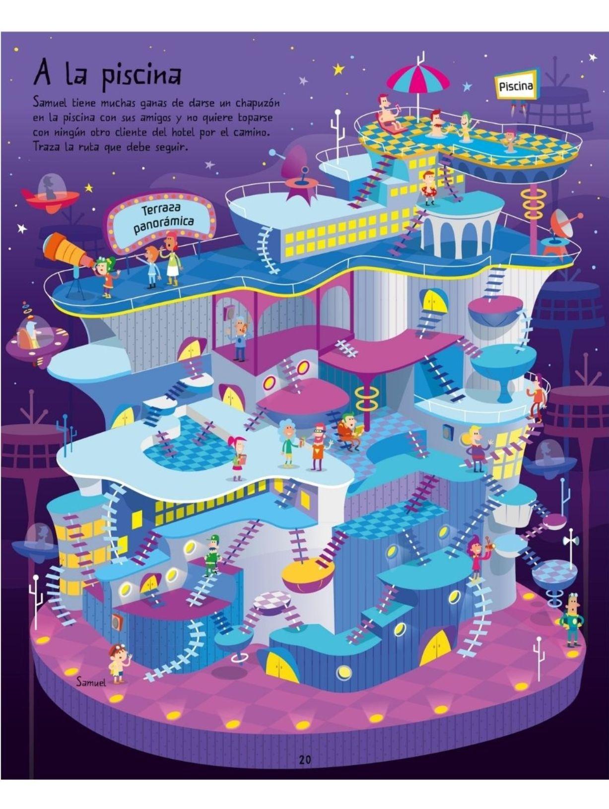 El espacio. Laberintos divertidos-2