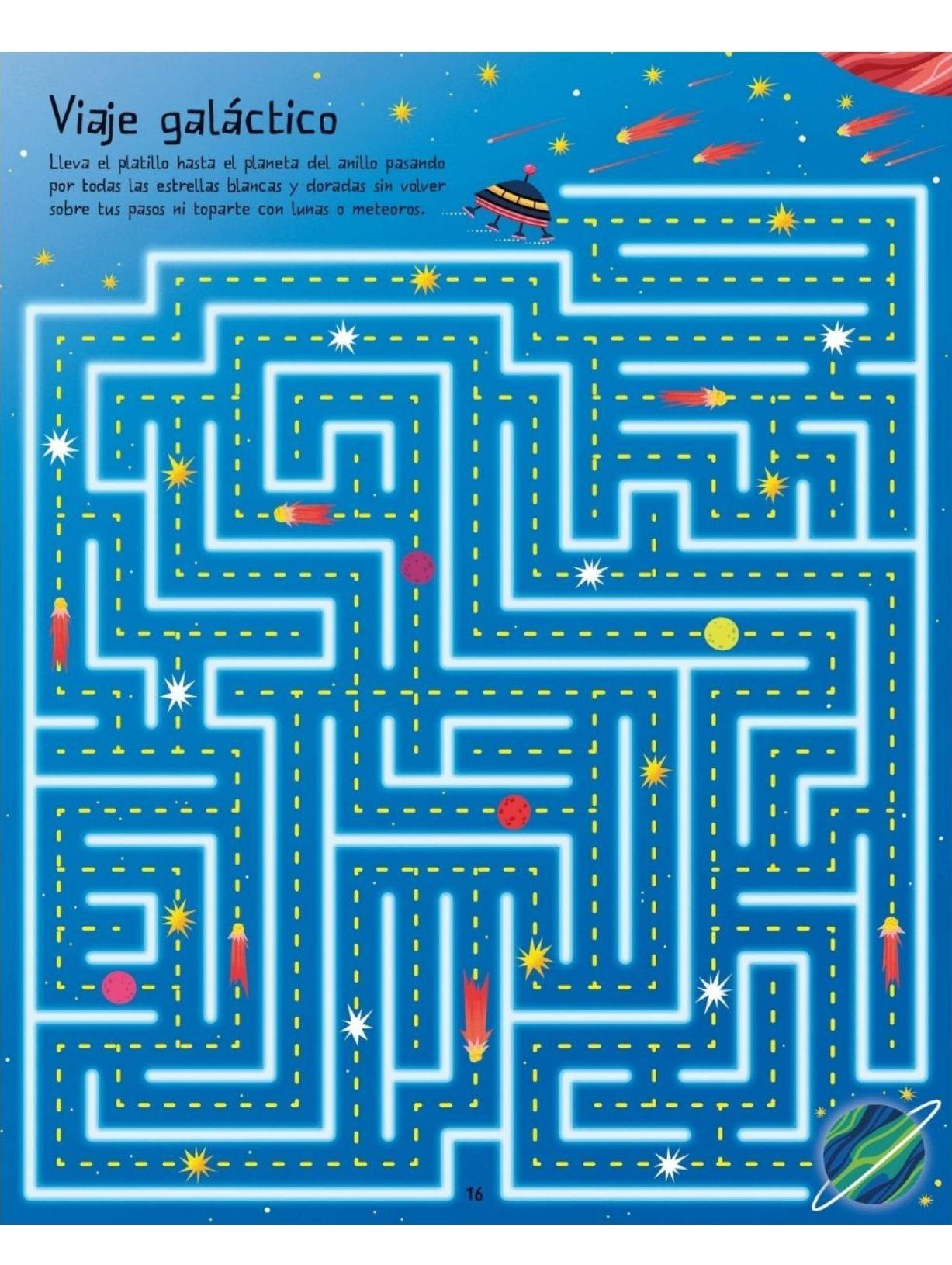 El espacio. Laberintos divertidos-3