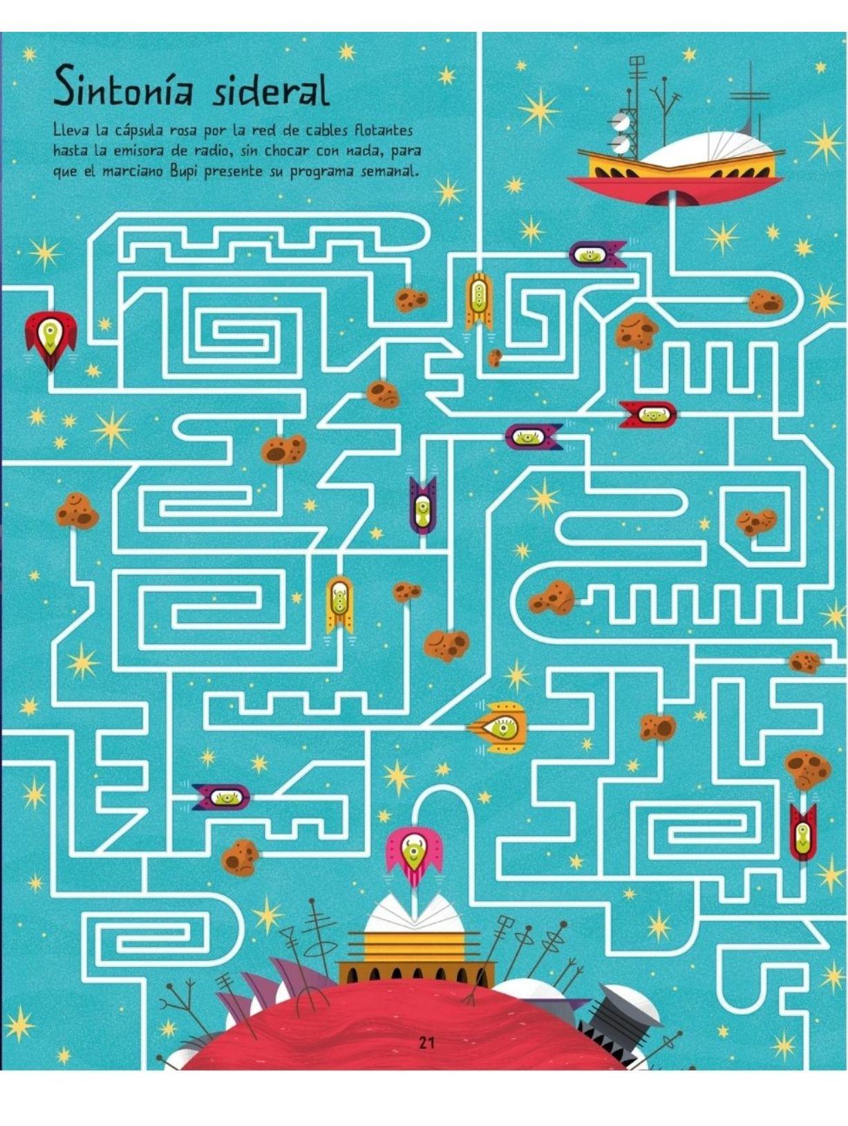 El espacio. Laberintos divertidos-4