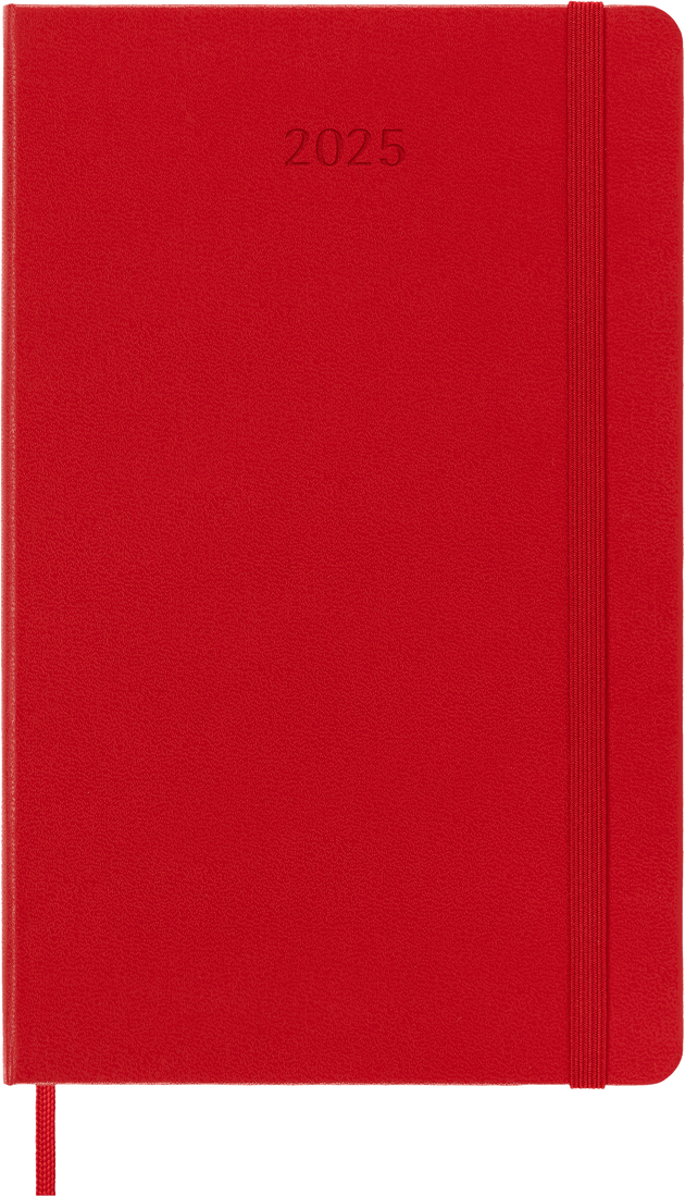 Agenda 2025 Diaria  Large Rojo escarlata-0