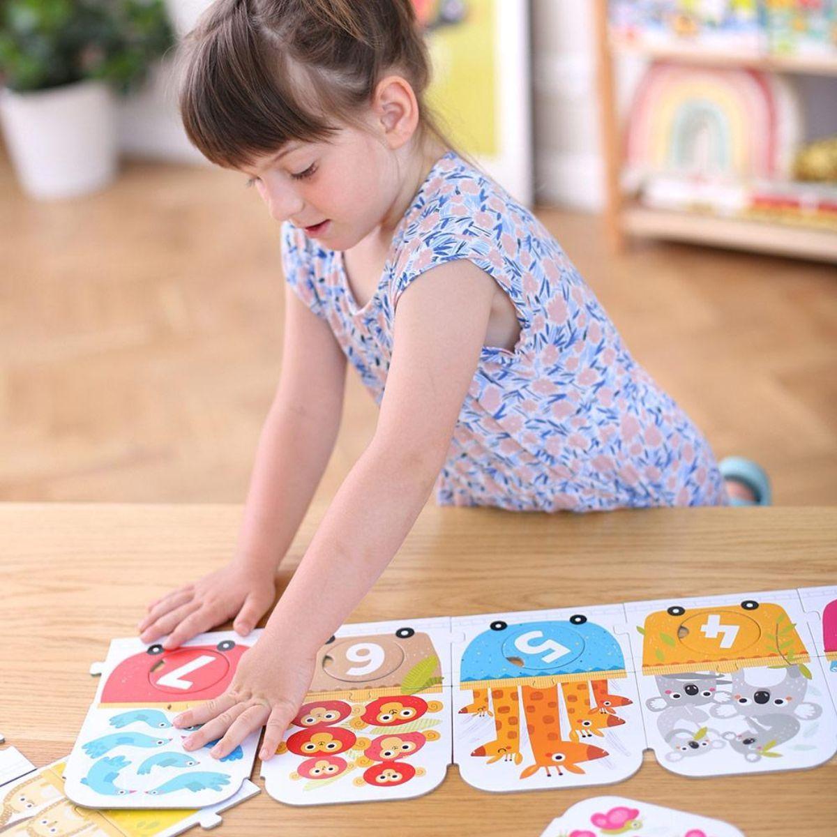 Puzzle Make-a-Match Number Train (30 piezas) 3+-2