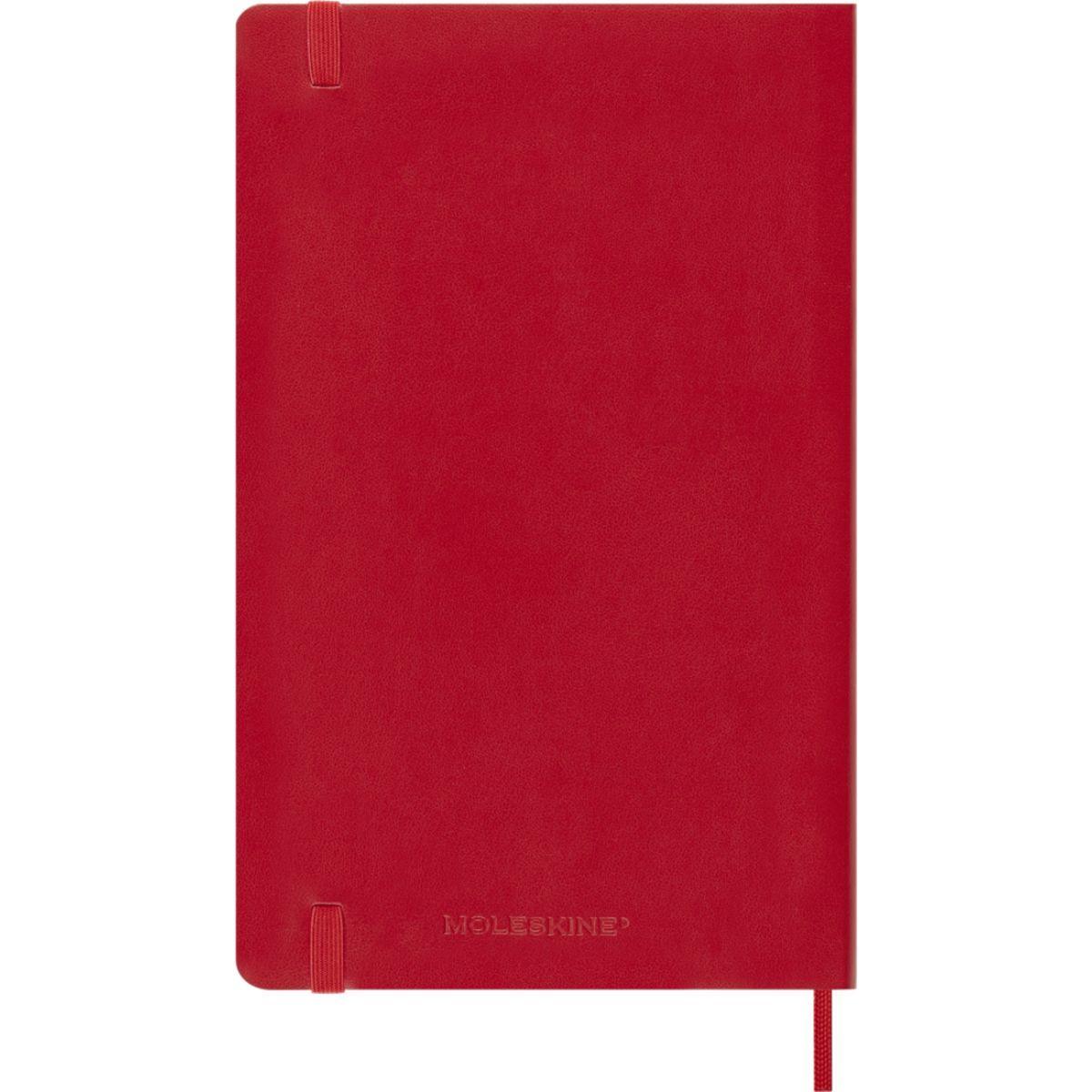 Agenda Moleskine 2026 - Diaria - Tapa blanda - Large - Rojo escarlata-2