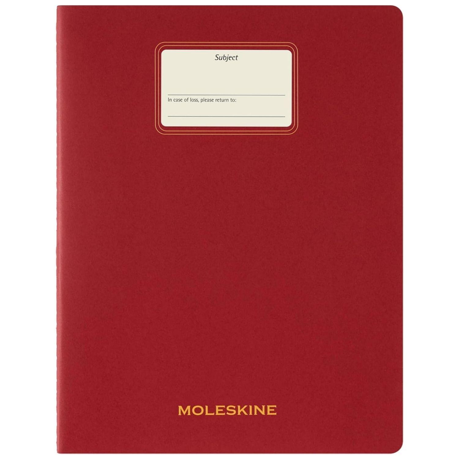 Cuaderno Moleskine estudiante - Tapa Blanda - XXL -Rojo-Lisa-3