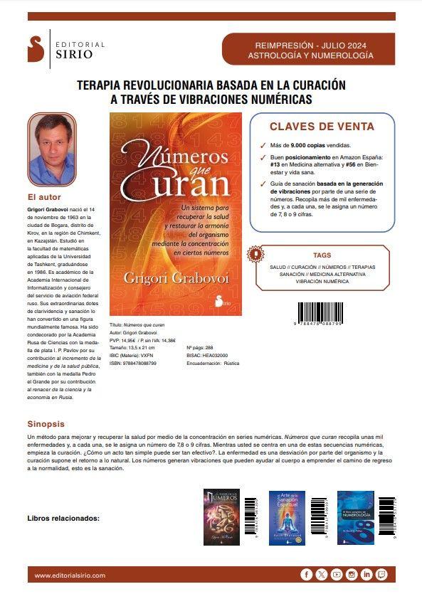 Números Que Curan de Editorial Sirio-2