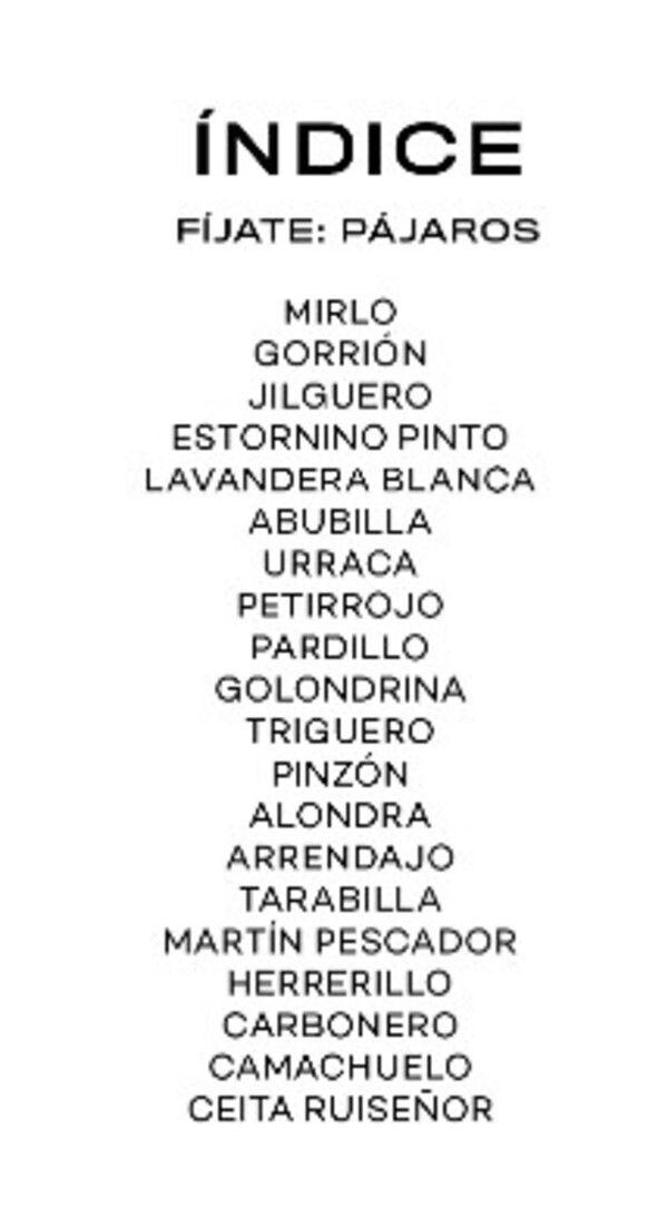 Fíjate: Pájaros. Guía para iniciar la observación pájaros-1