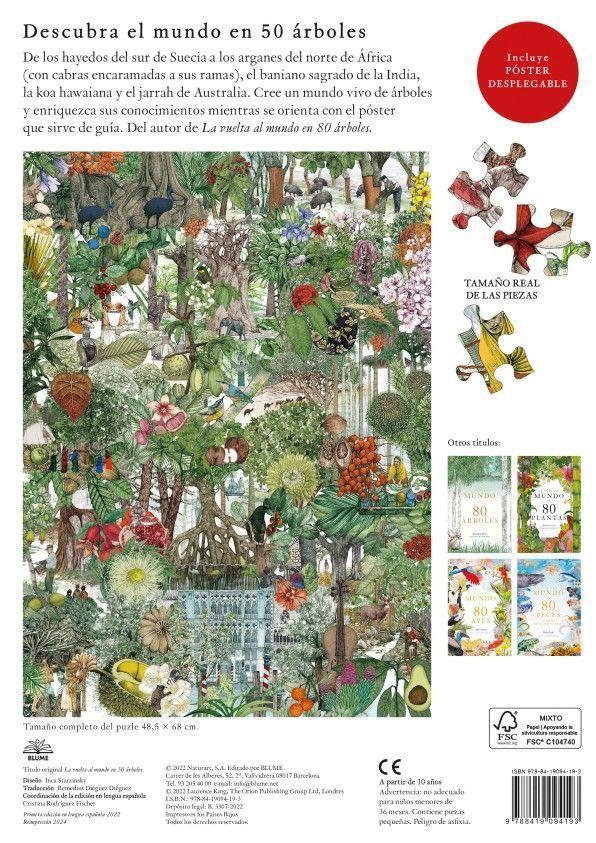 Vuelta al Mundo en 50 árboles. Puzzle 1000 Piezas-2