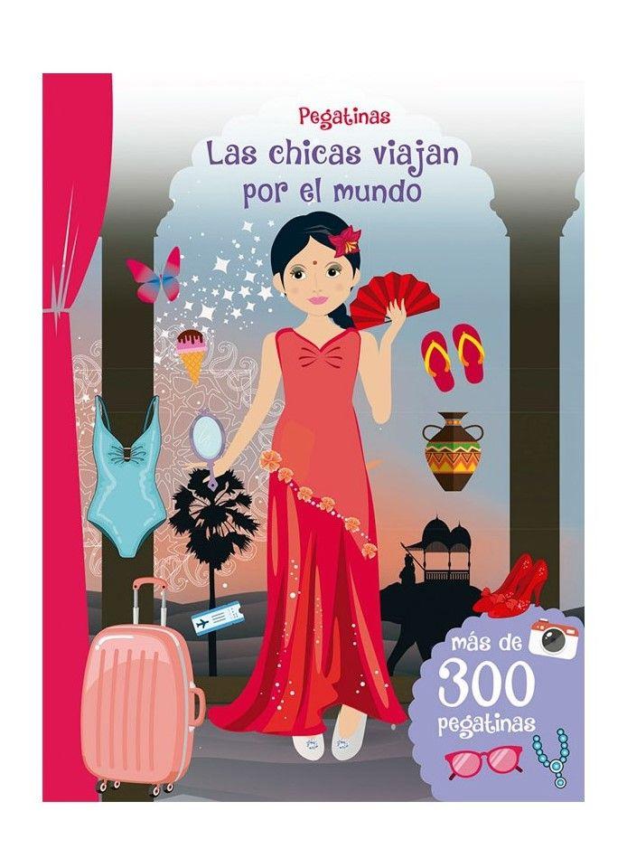 Libro PEGATINAS - LAS CHICAS VIAJAN POR EL MUNDO (PIC)-0