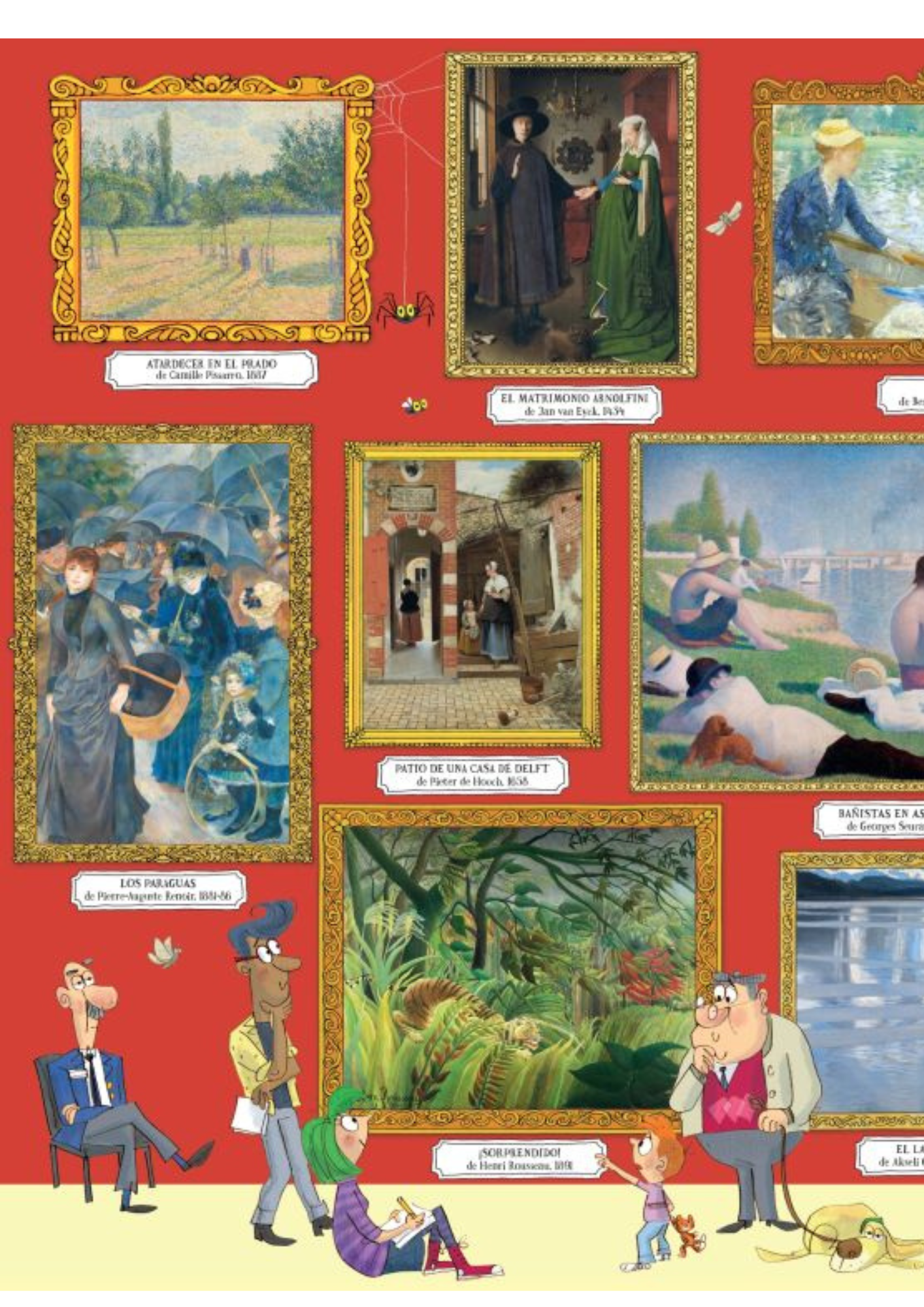 Libro y Puzzle - Cuadros Famosos (300 Piezas)-4