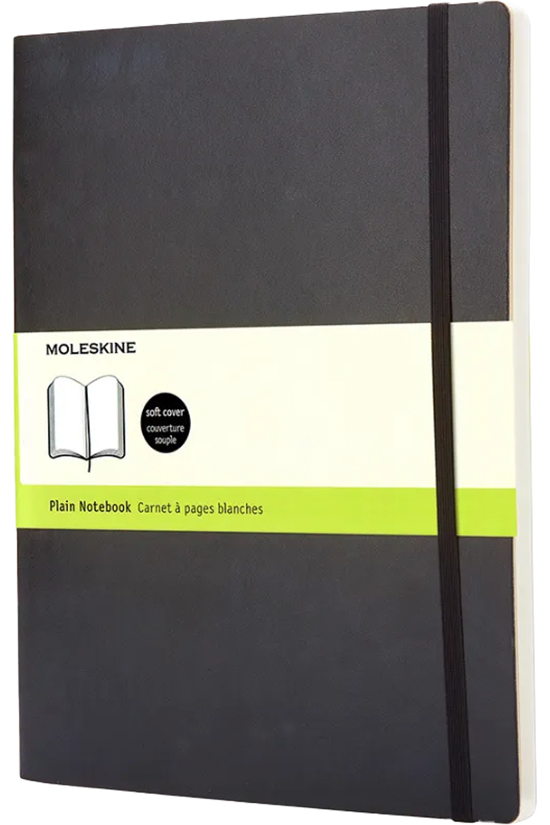 Libreta Moleskine Clásica Tapa Blanda Negra Xl Lisa-2