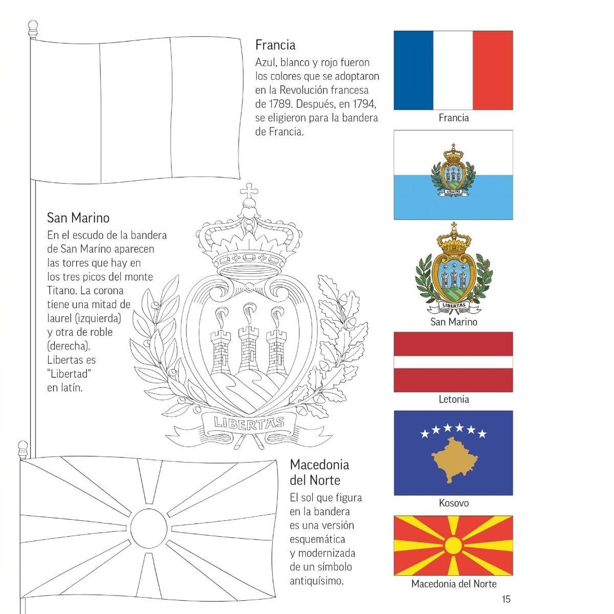 Banderas del mundo para colorear-4