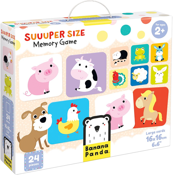 Juego de memoria Suuuper Size (12 pares) 2+-5