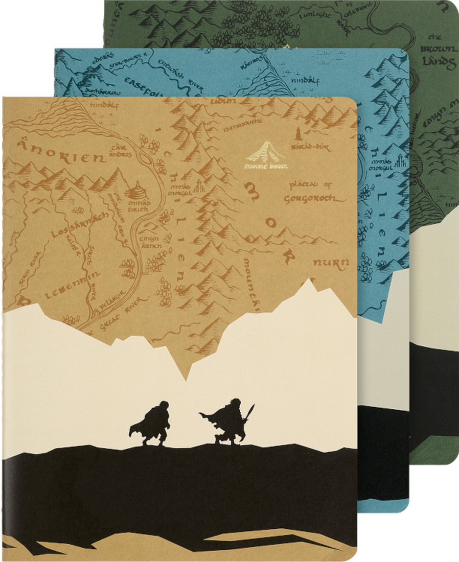 Libretas Cahier - El Señor de los Anillos - XL - De rayas - Set de 3-0