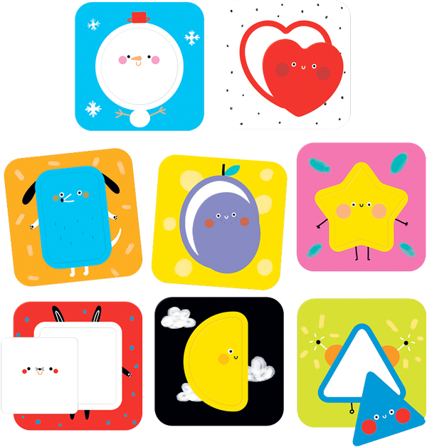 Puzzle Discovering Shapes (16 piezas, 8 puzzles) 18M+-6