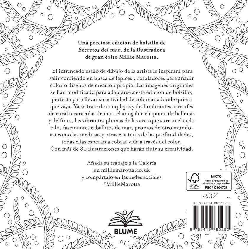 Libro Miniaturas para colorear - SECRETOS DEL MAR-3
