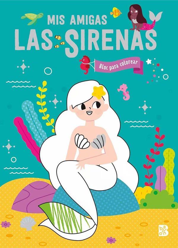 Mis amigas las sirenas. Bloc para colorear-4