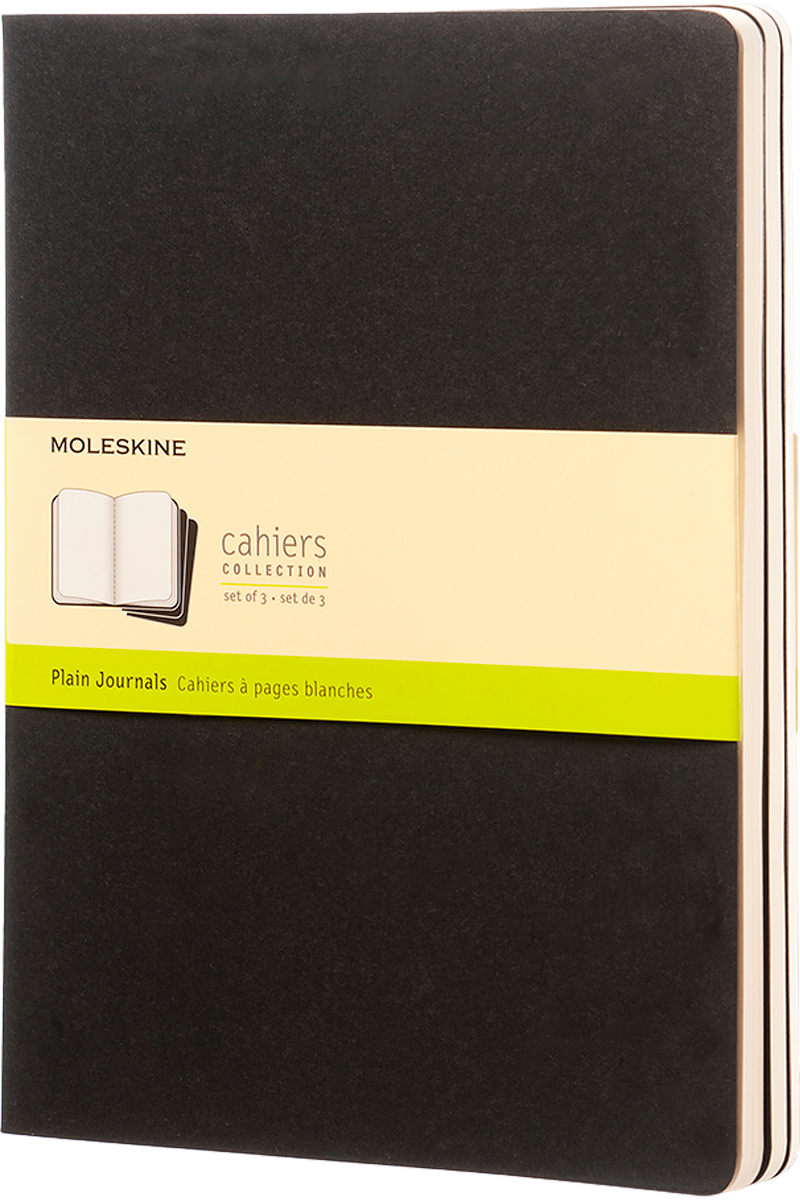 Moleskine Libretas Cahier. Set De 3 / Xl / Negro / Lisa-5