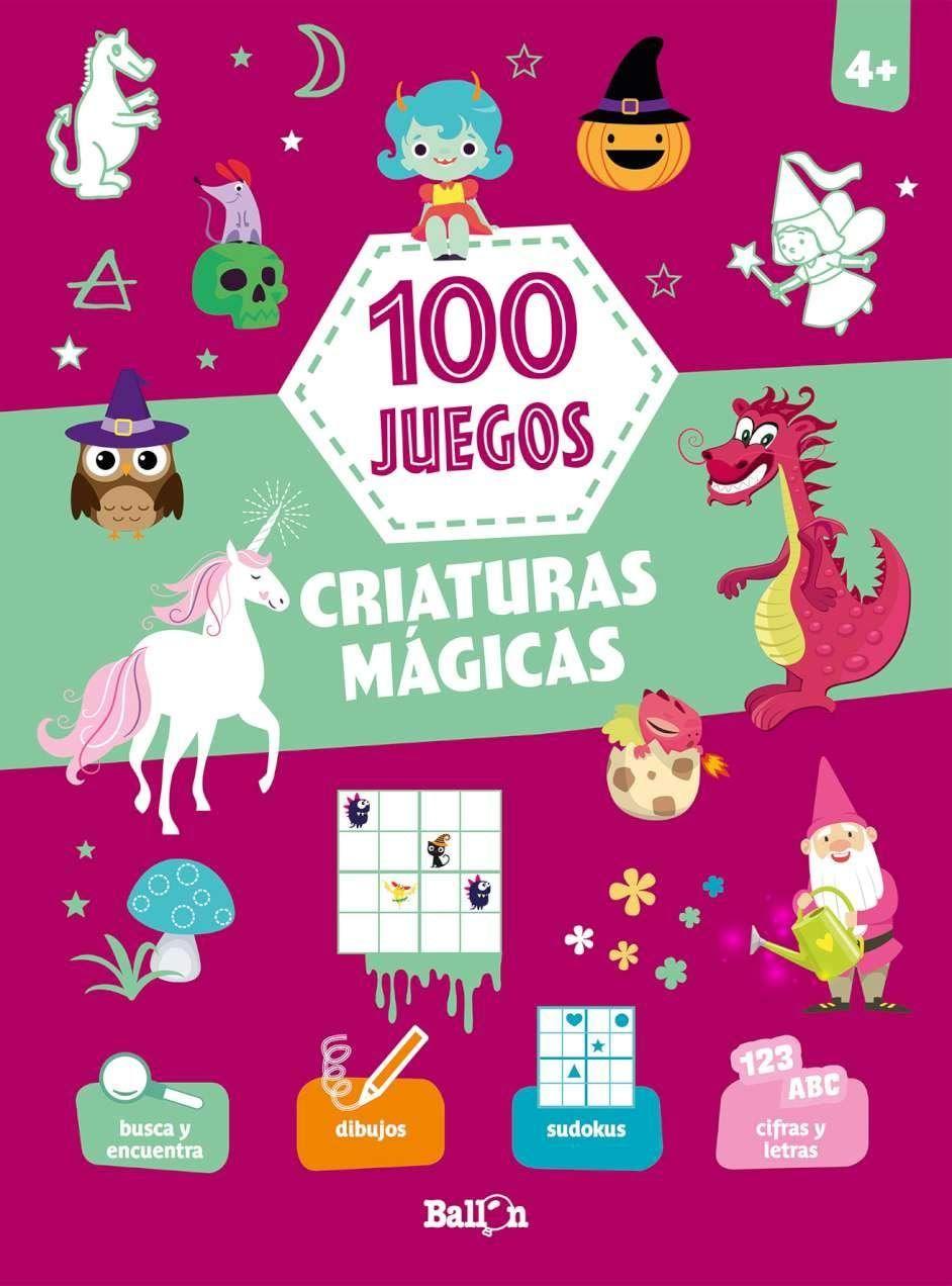 Libro 100 JUEGOS - CRIATURAS MAGICAS-0