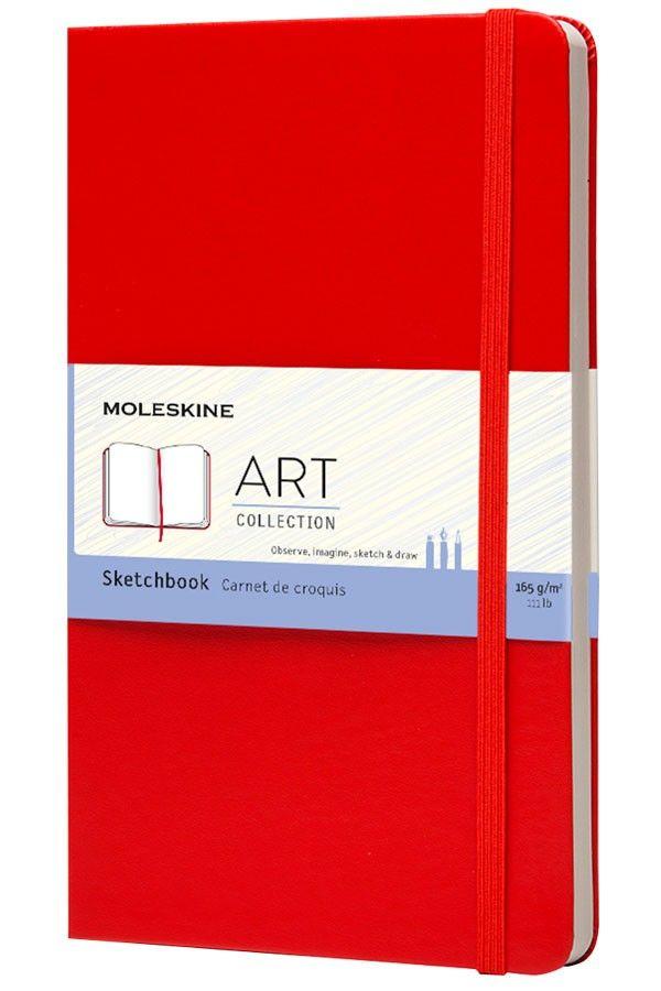 Cuaderno de bocetos tapa dura grande rojo-0