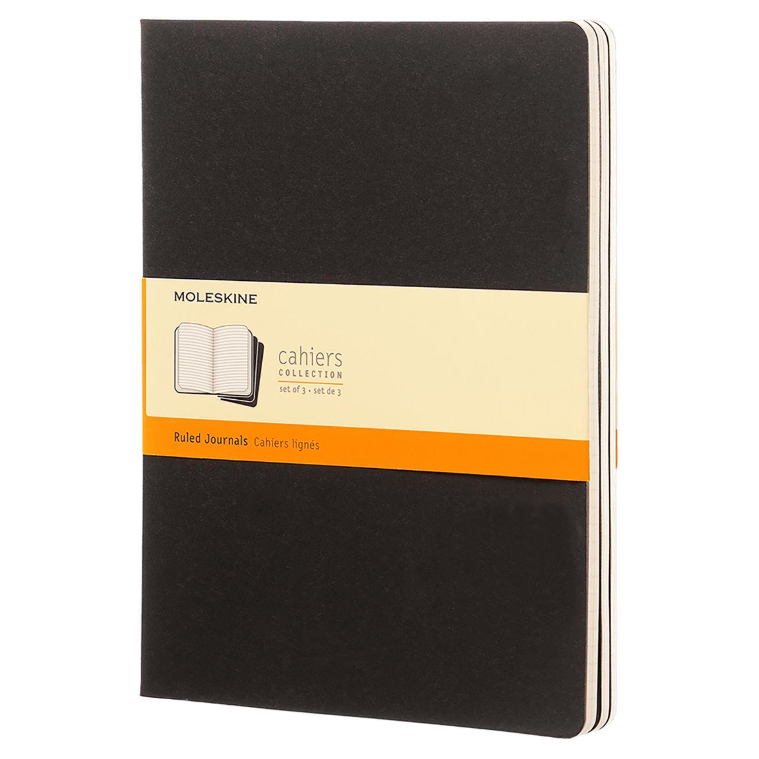 Moleskine Libretas Cahier. Set De 3 / Grande / Negro-0