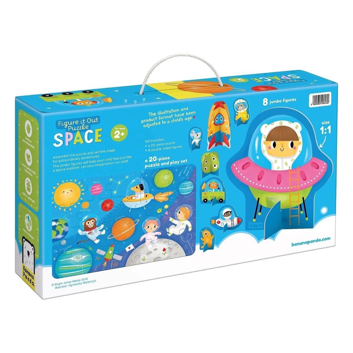 Puzzle Figure it Out Space (20 piezas, 8 figuras cartón) 2+-1