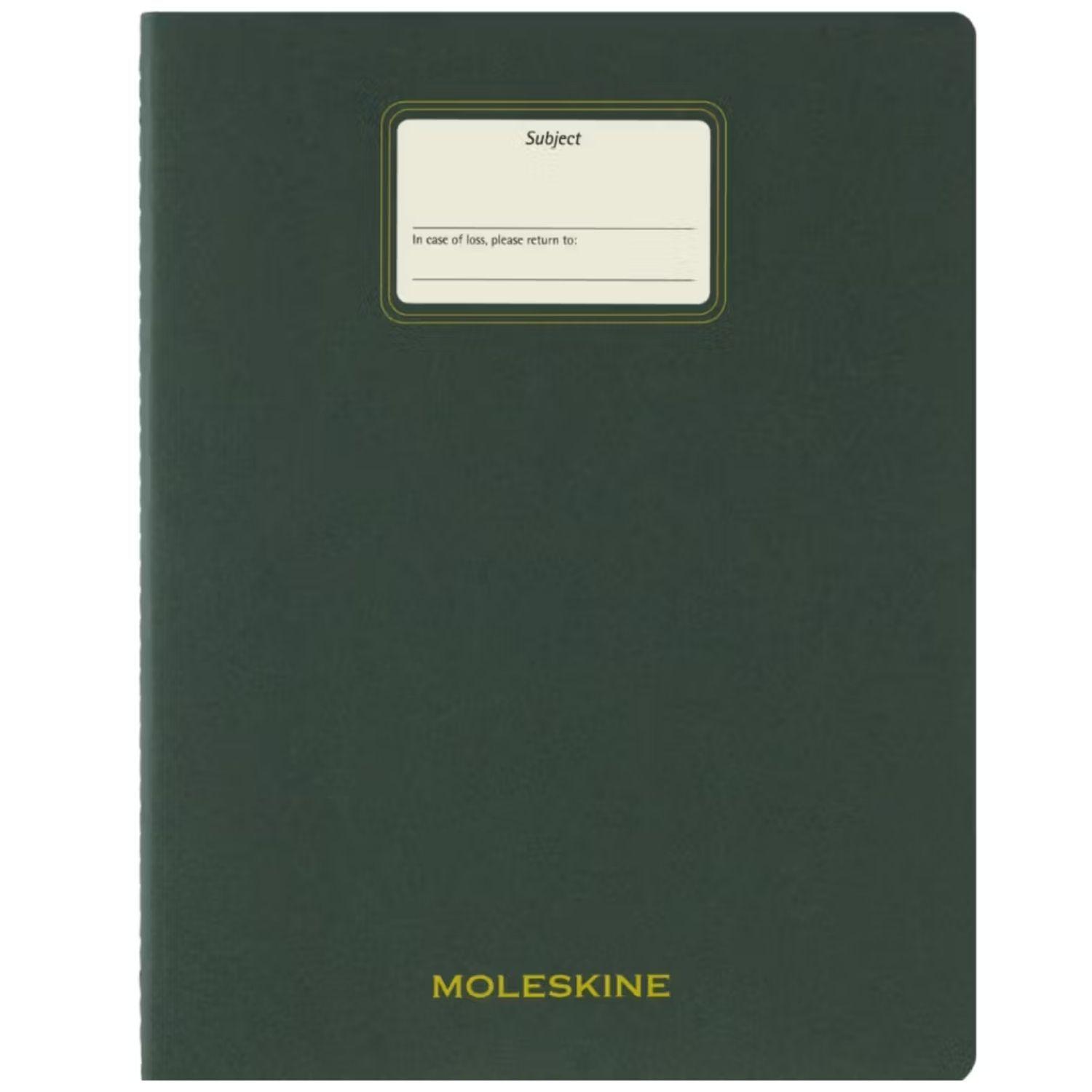 Cuaderno Moleskine estudiante -Tapa Blanda XXL -Verde -Rayas-3