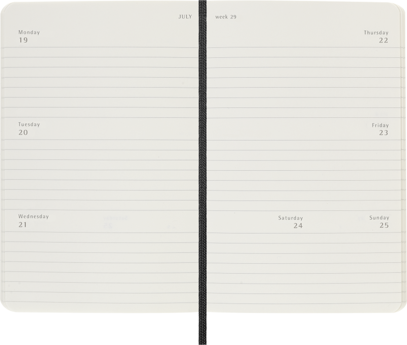 Agenda 2027 - Semanal horizontal - T. Dura - Pocket - Negro-1