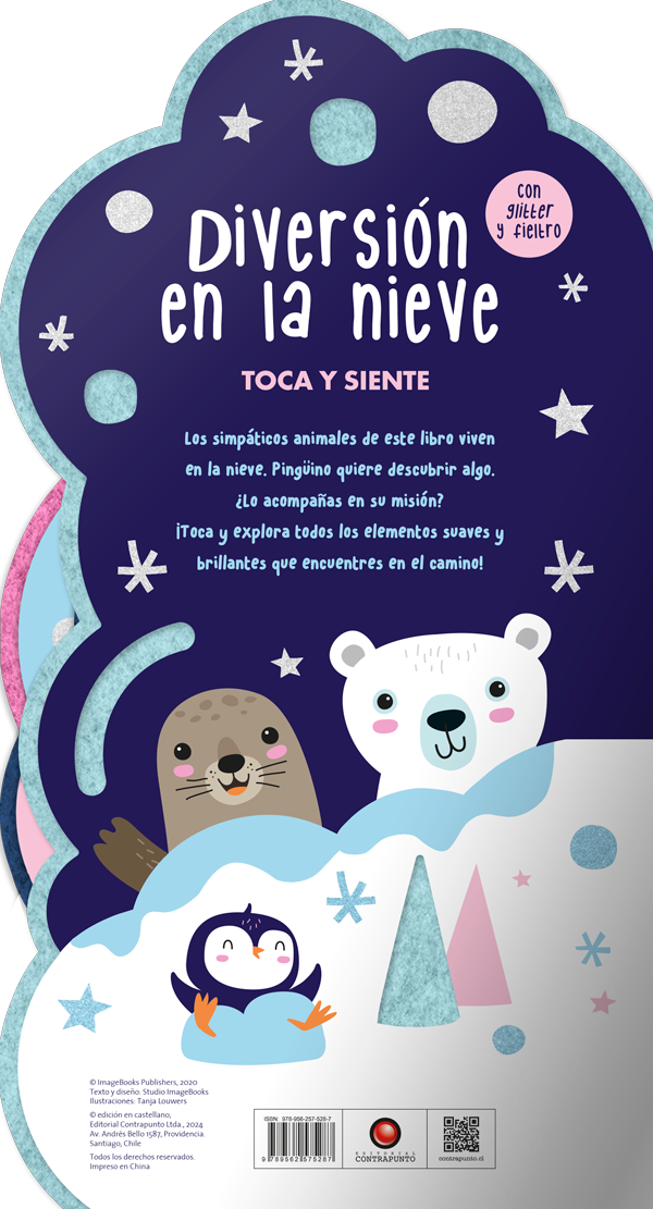 Libro Diversión en la nieve. Toca y Siente-2