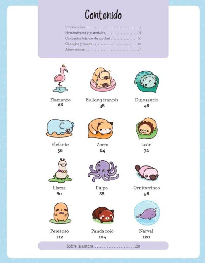 Libro Amigurumis. Aprende a tejer crochet. 12 Animales-1