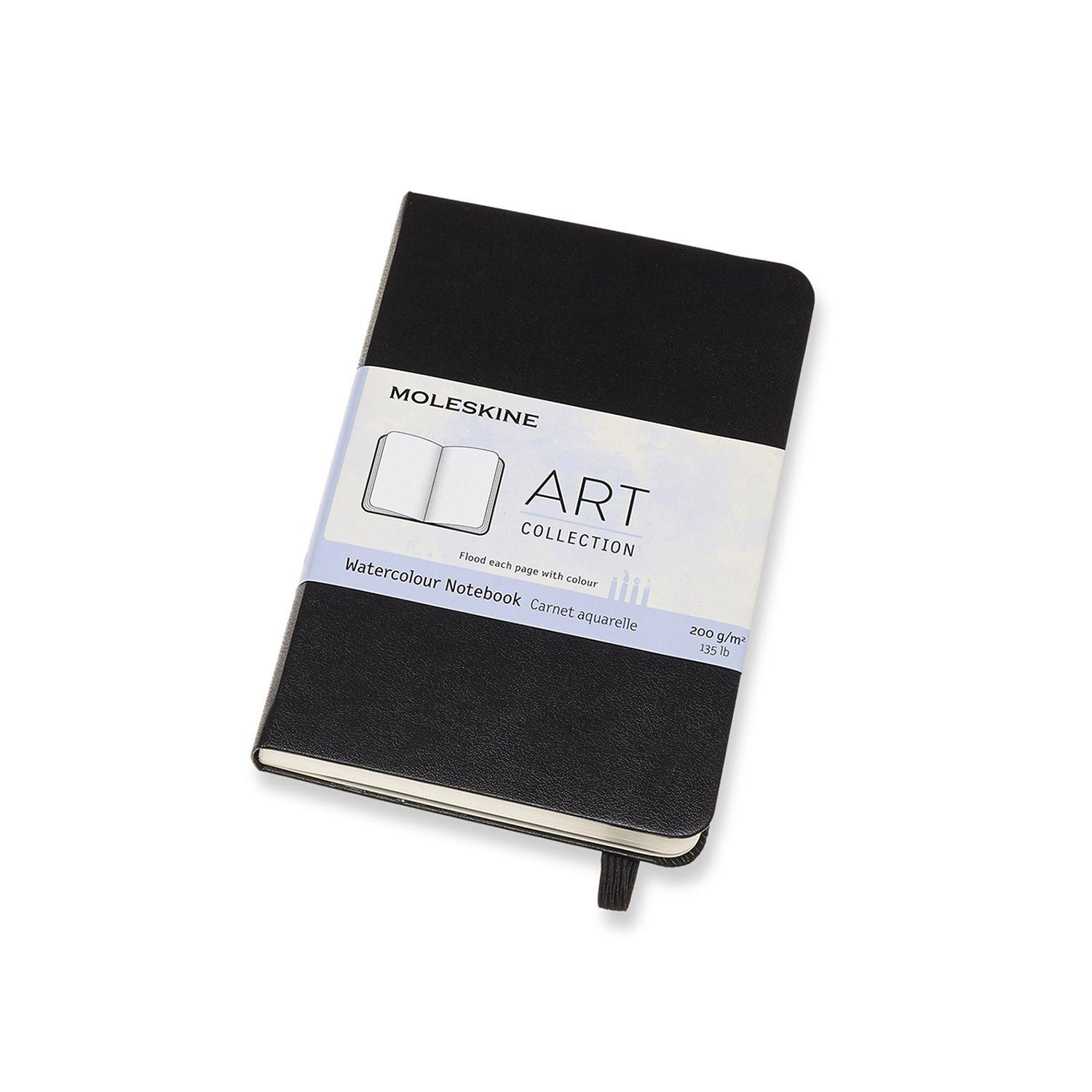 Cuaderno para acuarela - Tapa dura - Pocket - Negro-1