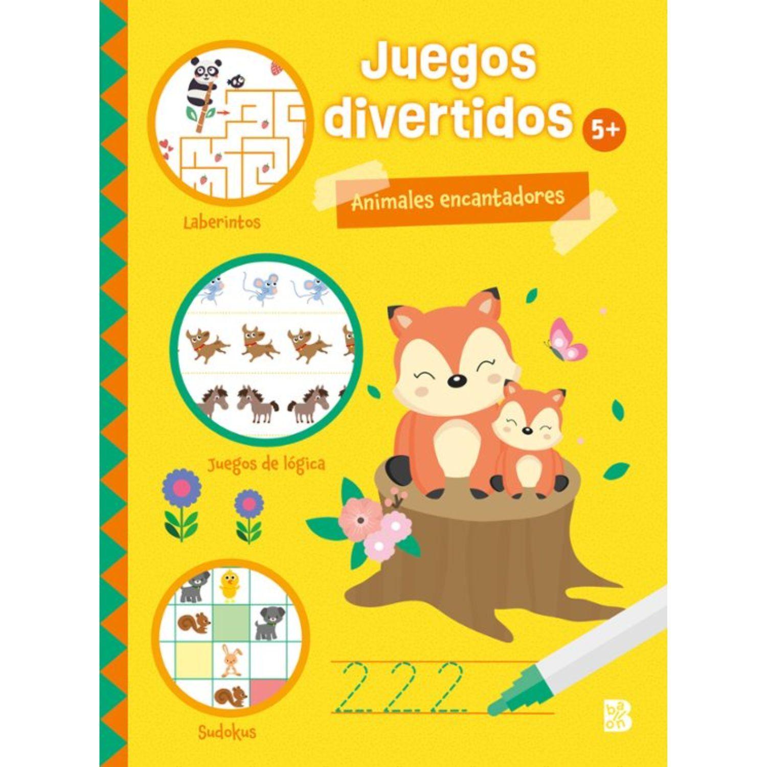 Libro ANIMALES ENCANTADORES -  JUEGOS DIVERTIDOS-0