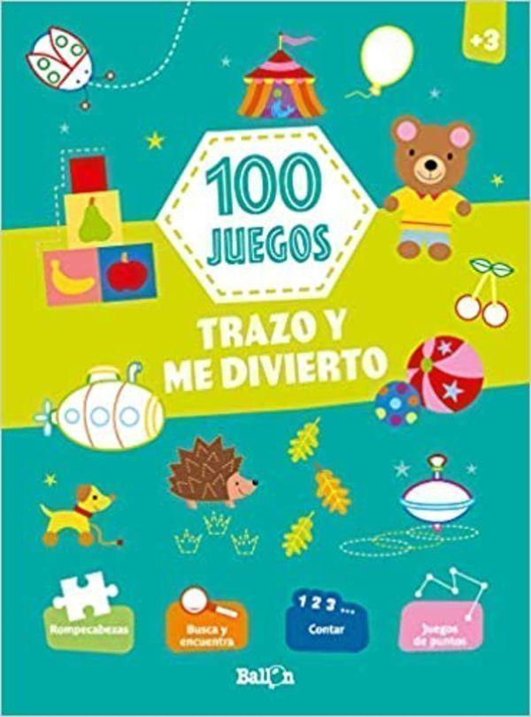 Libro 100 JUEGOS - TRAZO Y ME DIVIERTO-0
