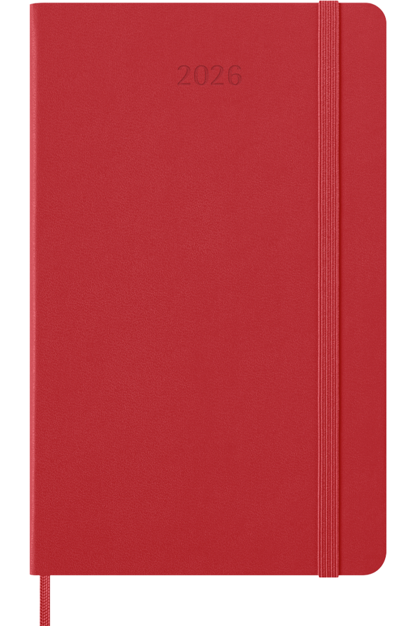 Agenda Moleskine 2026 - Semanal - T.dura - Large - Rojo-5