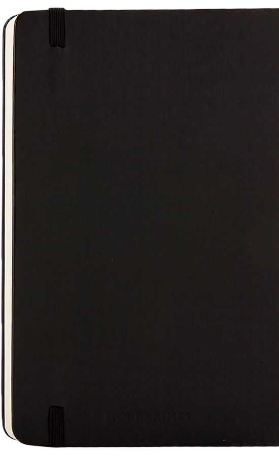 Libreta Moleskine clásica Tapa Dura Negra L Lisa-2
