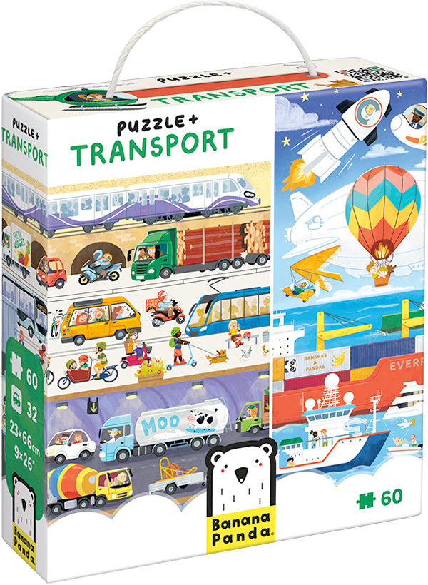 Puzzle + Transport (60 piezas) 4+-4