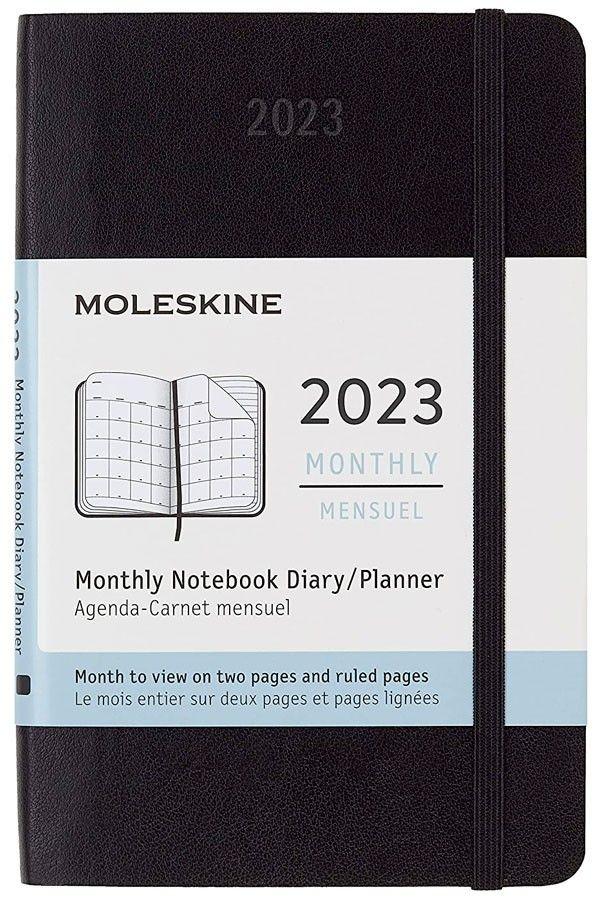 Agenda 2023 - Mensual - T. Blanda - Pocket - Negro-0