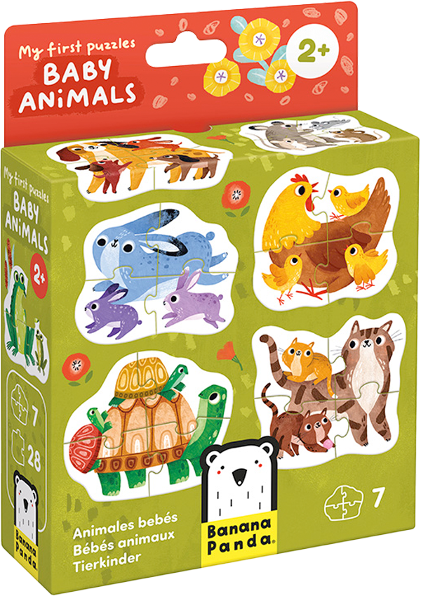 My First Puzzle Baby Animals (28 piezas, 7 puzzles) 2+-5