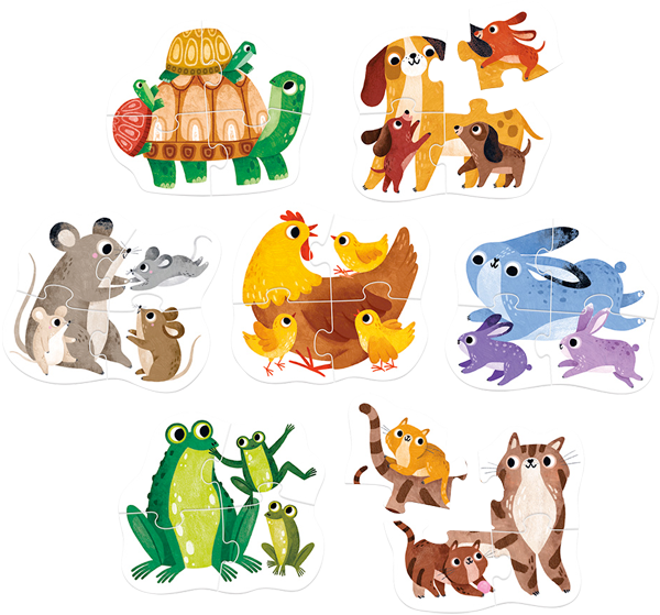 My First Puzzle Baby Animals (28 piezas, 7 puzzles) 2+-6