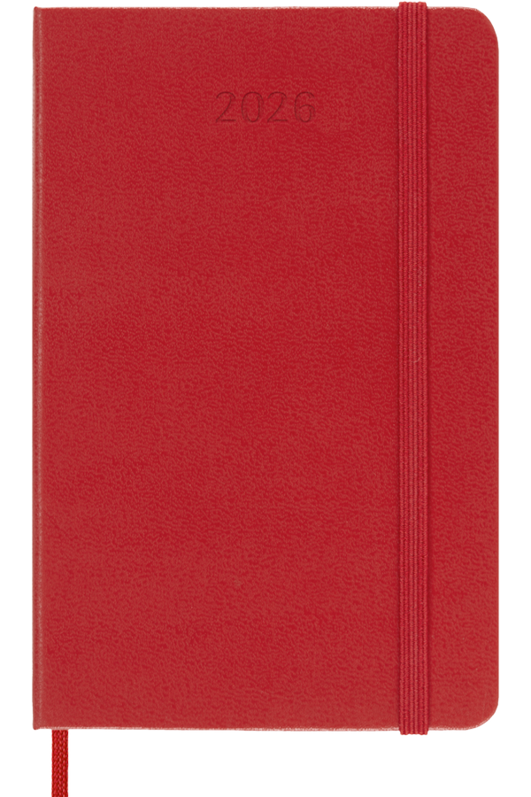 Agenda Moleskine 2026 - Semanal - T. dura - Pocket - Rojo-5