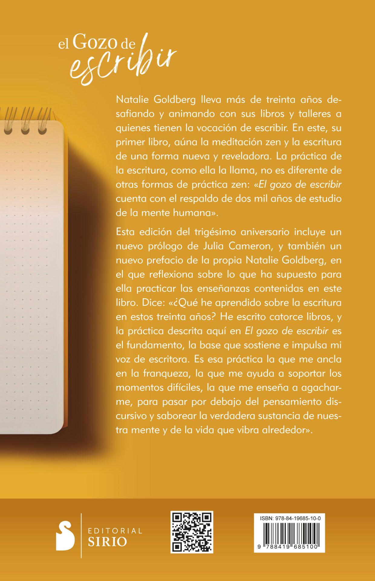 El Gozo De Escribir de Editorial Sirio-1