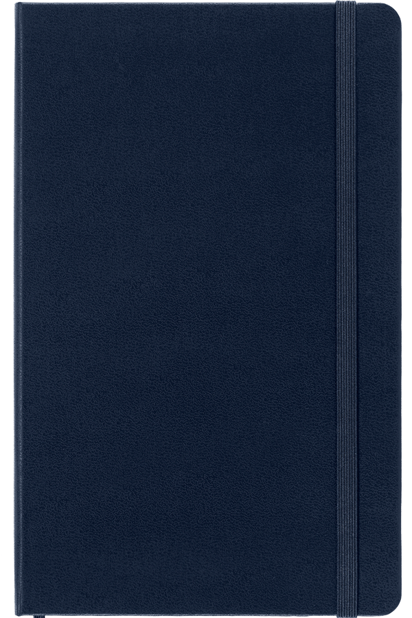 Libreta Clásica Tapa Dura grande Azul Zafiro de puntos-3