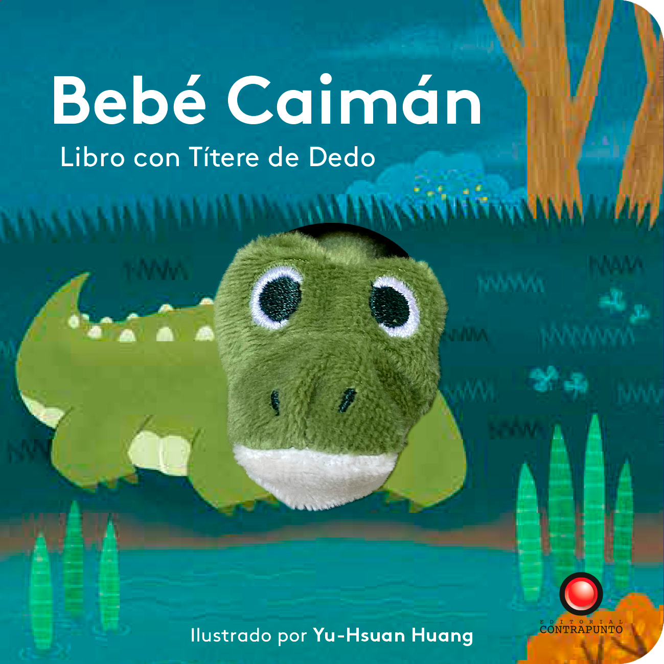 Bebé Caimán. Libro con títere de dedo-4