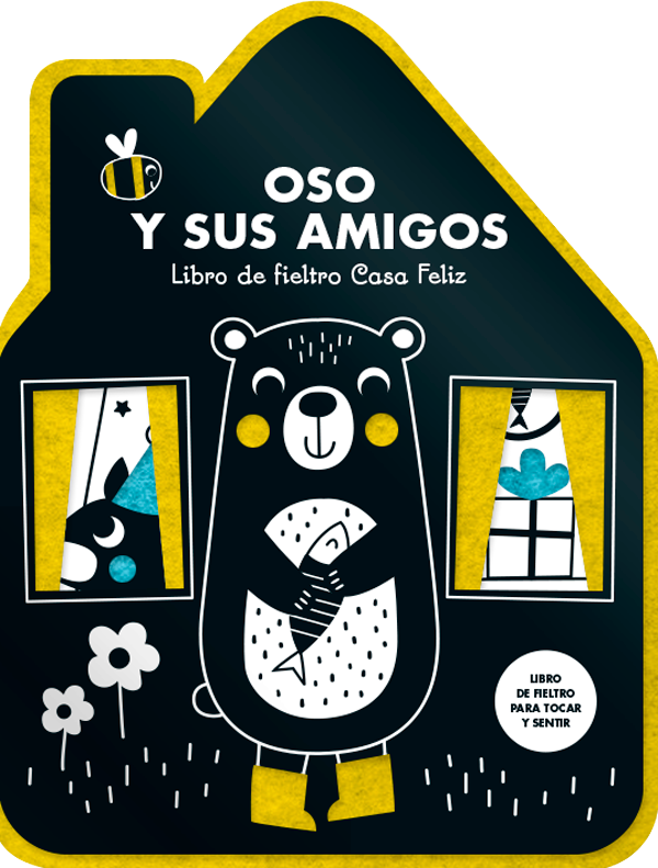 Oso y sus amigos. Libro de fieltro Casa Feliz-5