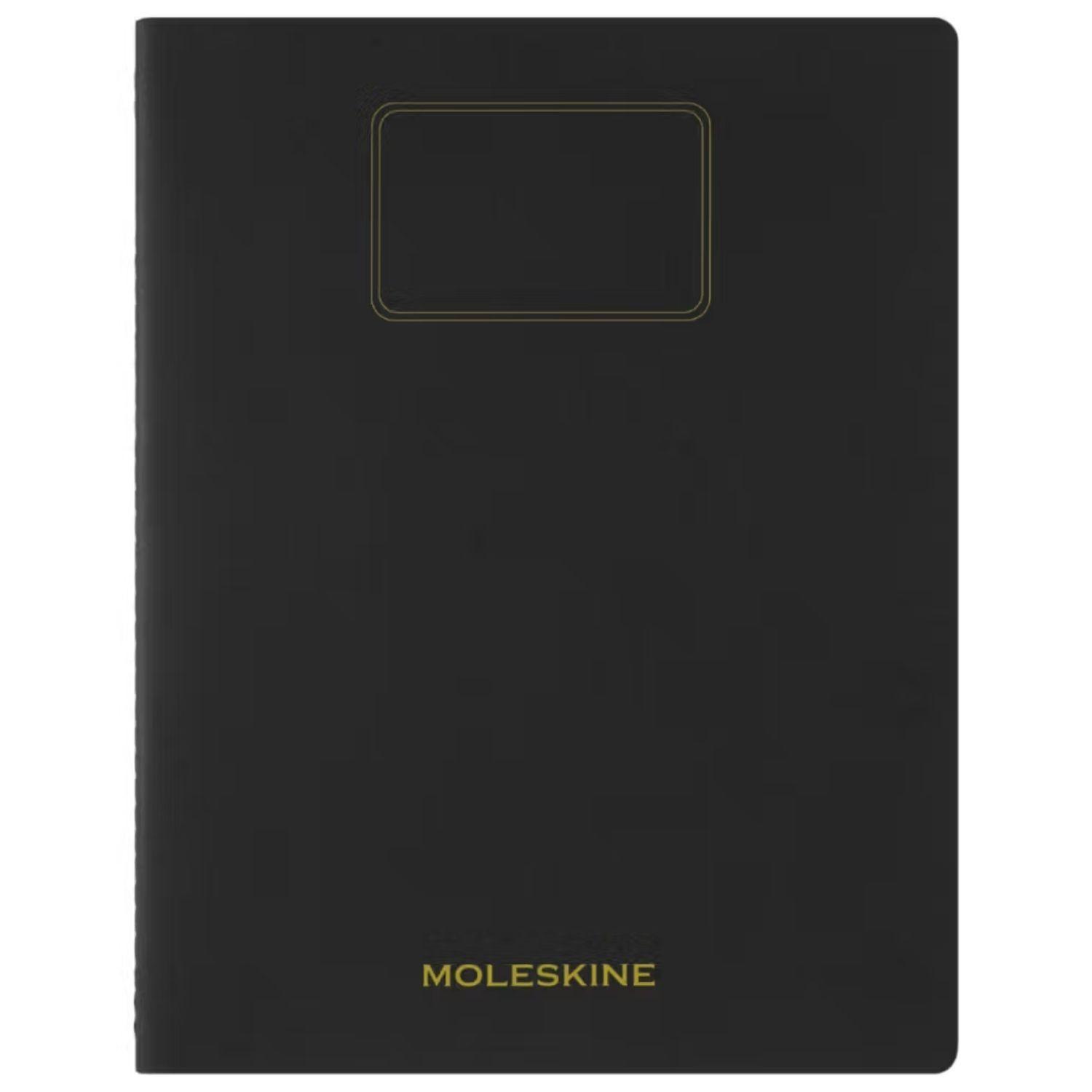 Cuaderno Moleskine estudiante-Tapa Blanda-XXL-Negro-De rayas-0