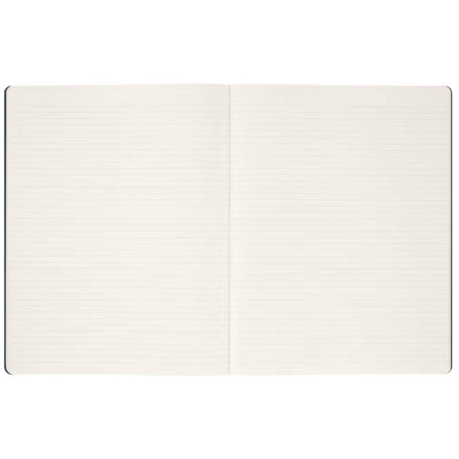 Cuaderno Moleskine estudiante-Tapa Blanda-XXL-Negro-De rayas-2