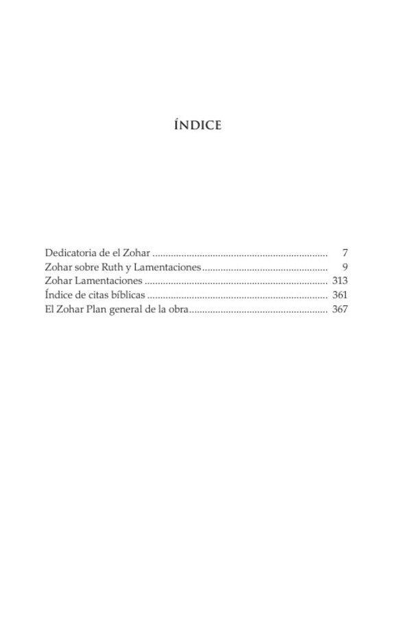 Zohar Sobre Ruth Y Lamentaciones-1