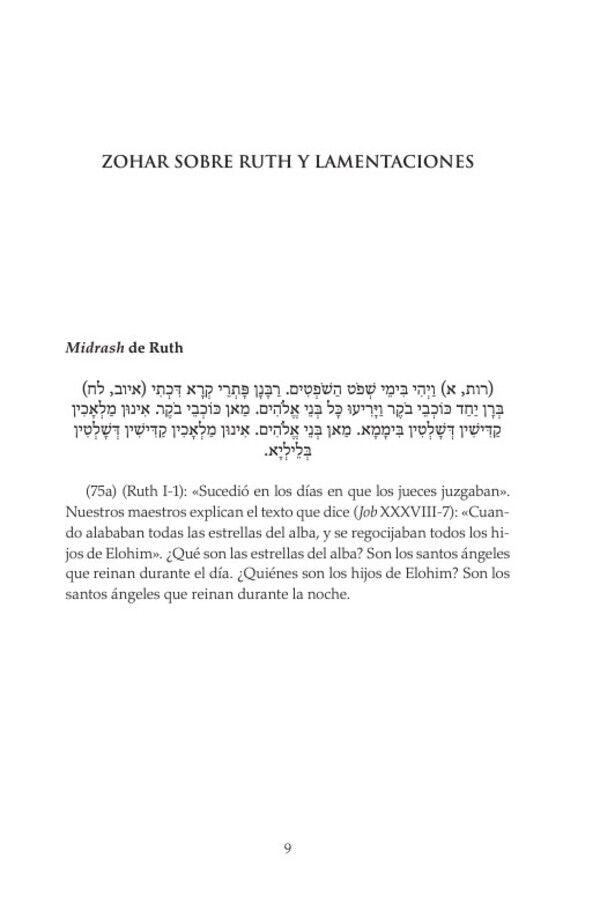 Zohar Sobre Ruth Y Lamentaciones-2
