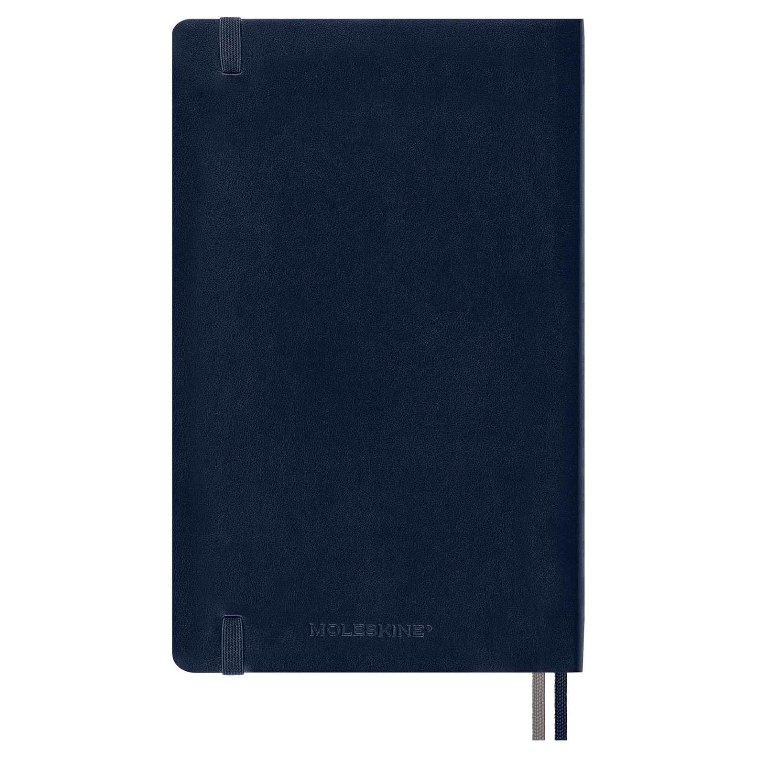 Cuaderno Moleskine expanded -Tapa Blanda-Large-Azul-De rayas-2