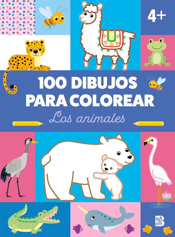Los animales. 100 dibujos para colorear-4