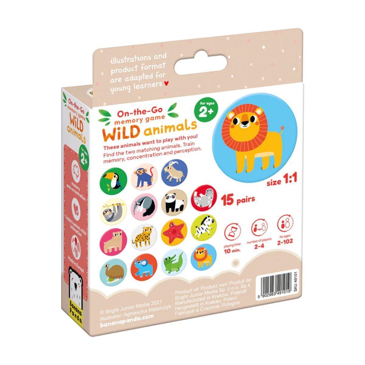 Juego de memoria Wild animals (15 pares) 2+-3